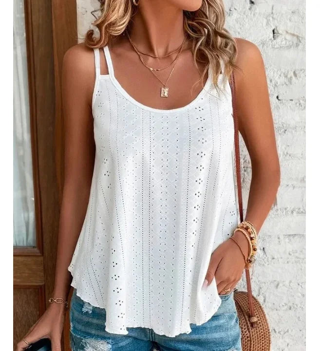 Boho Hollow-Out Summer Top