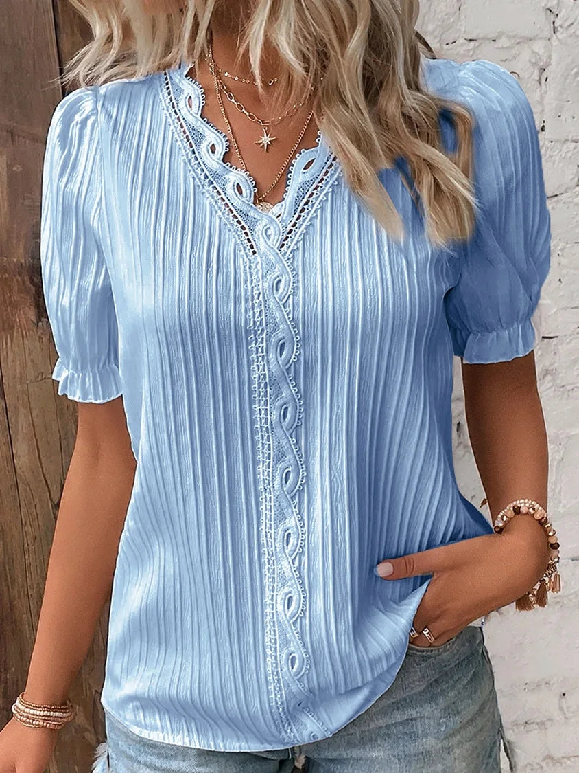 Boho Hollow-Out Summer Top
