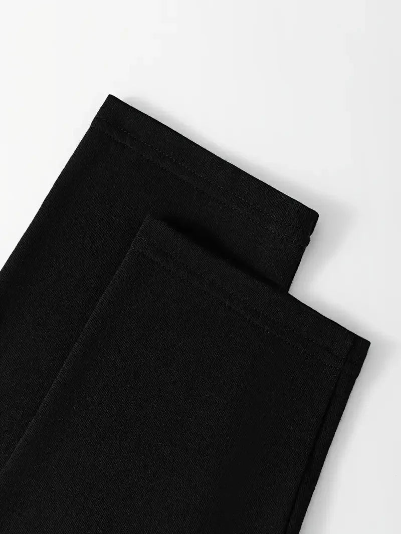 Women’s Long Sleeve Black Cat T-Shirt – Funny Casual Crew Neck Top for Autumn & Winter