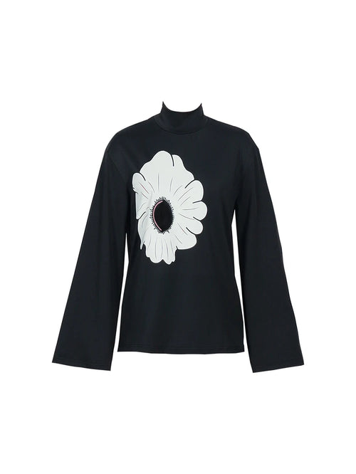 2025 Flared Sleeve Turtleneck Top