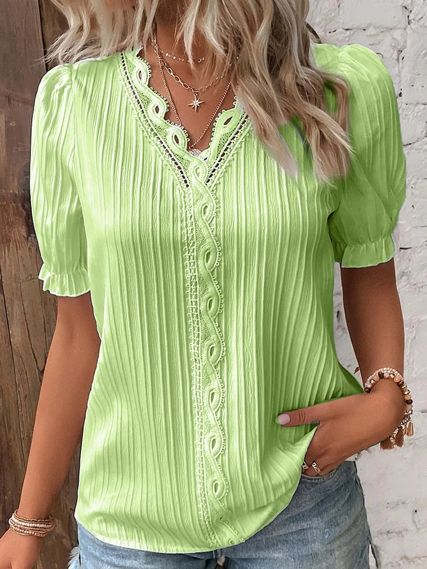 Boho Hollow-Out Summer Top