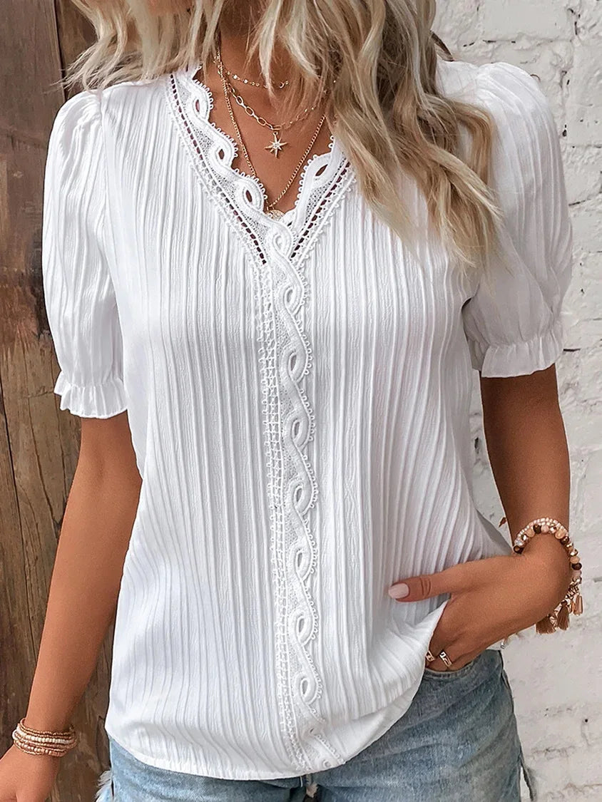 Boho Hollow-Out Summer Top