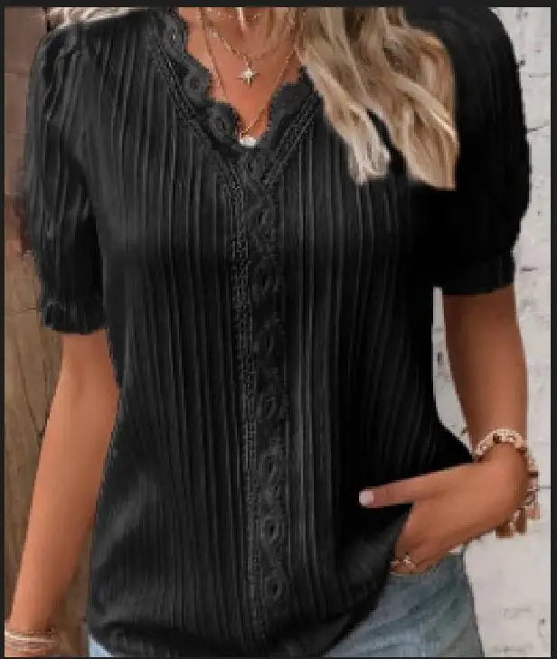 Boho Hollow-Out Summer Top